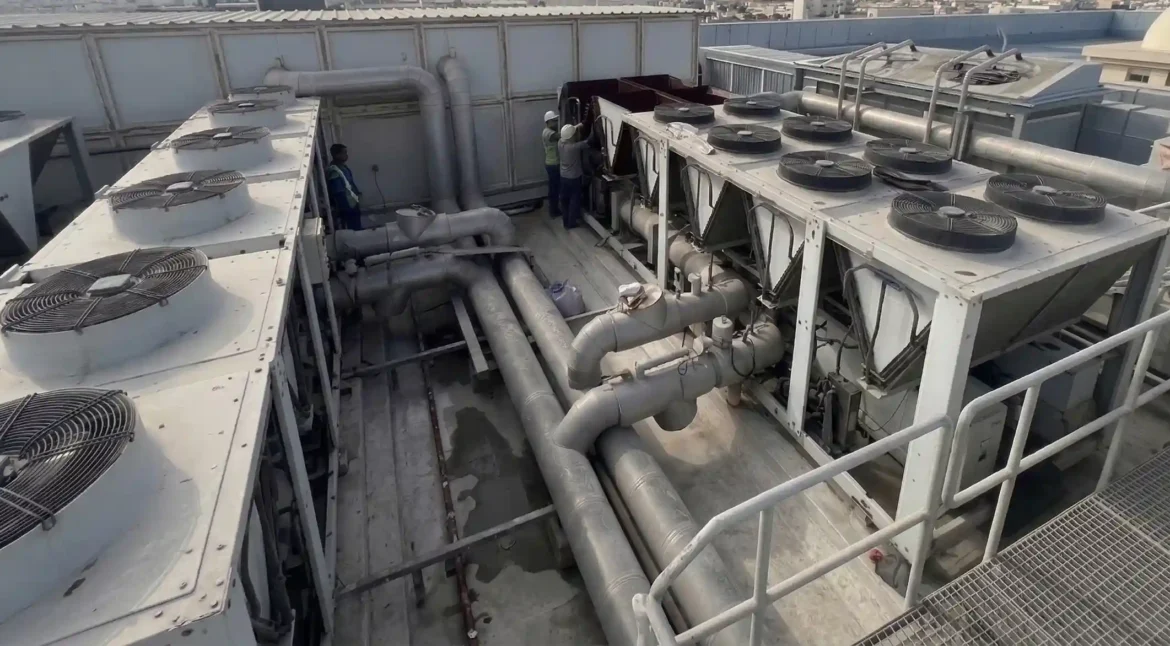 AHU unit maintenance Al Tabreed