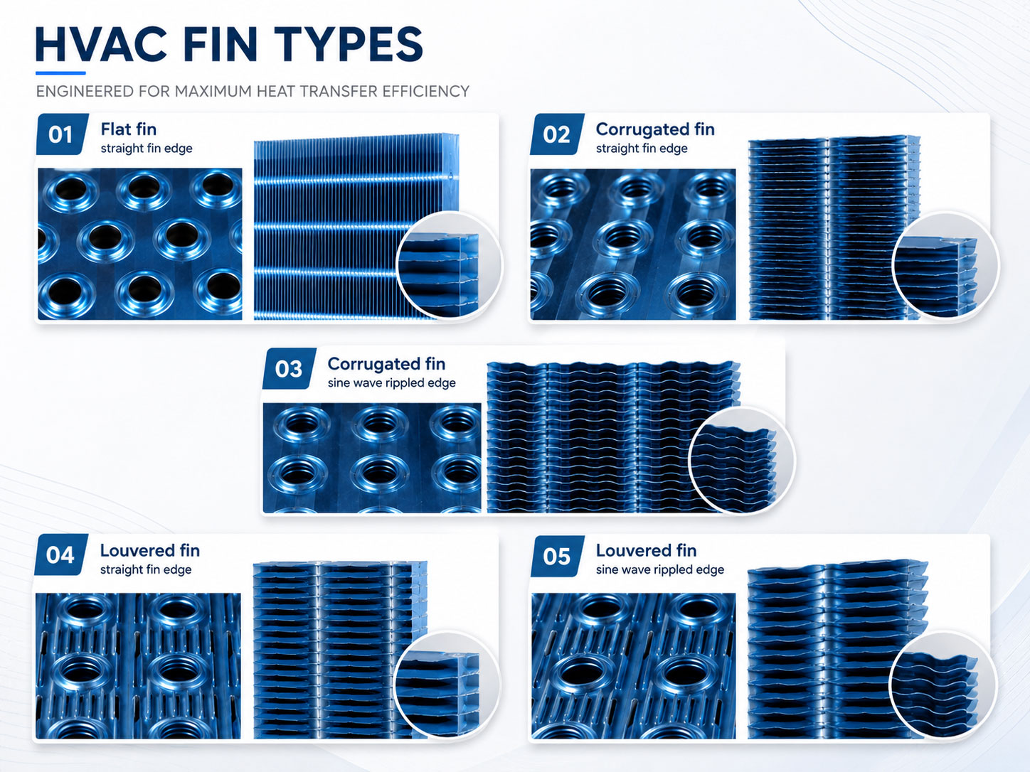 Wavy vs Louvered vs Smooth Fins: Cooling Efficiency