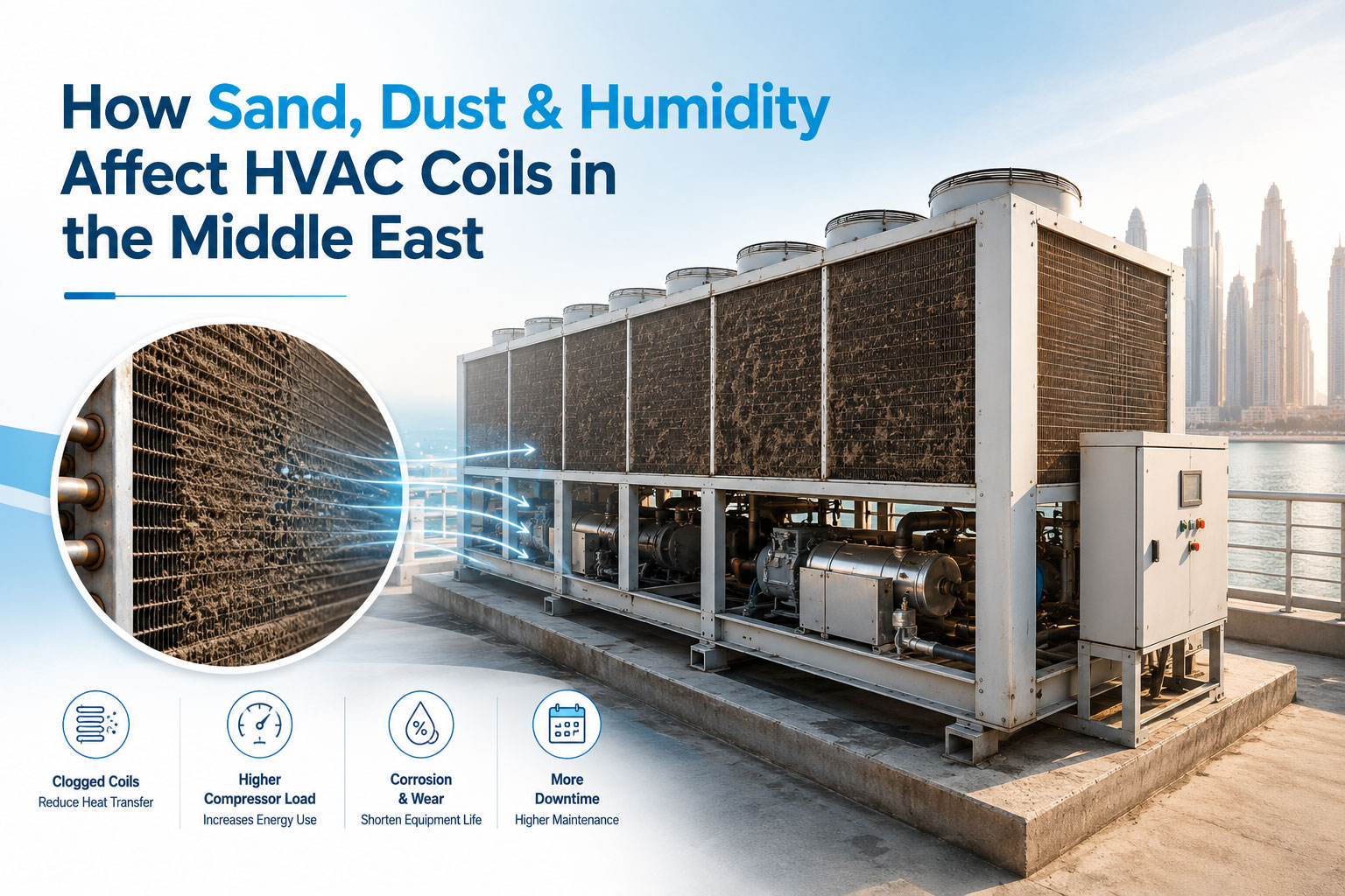 How Sand, Dust & Humidity Affect HVAC Coils in the Middle East