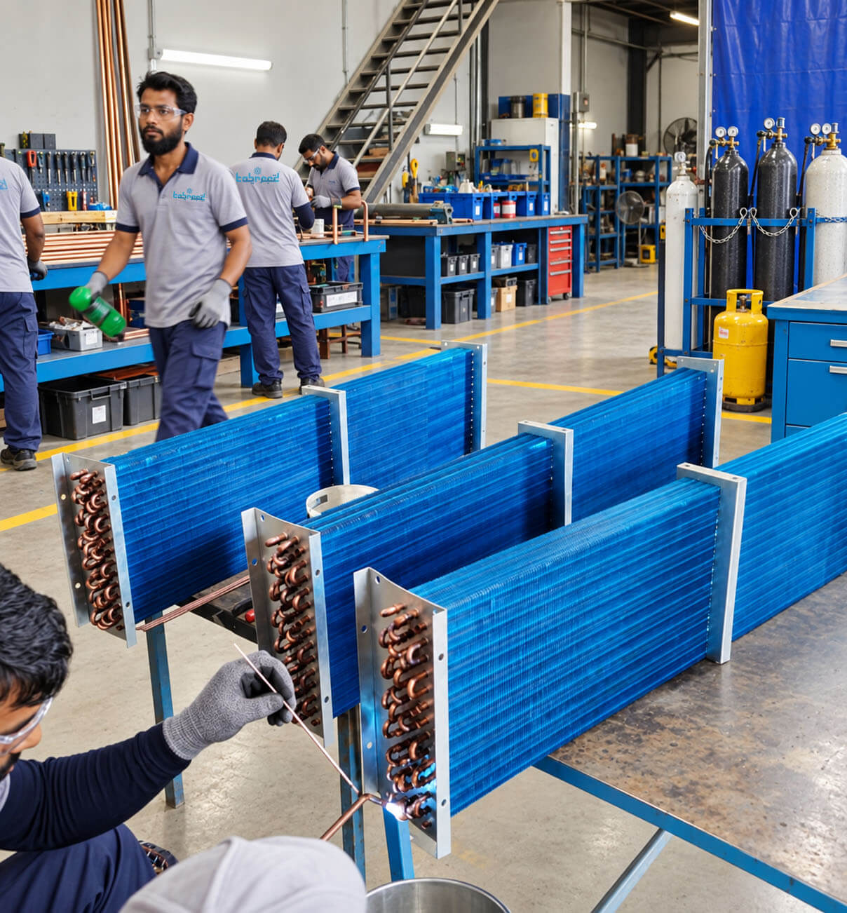 Condenser coils production