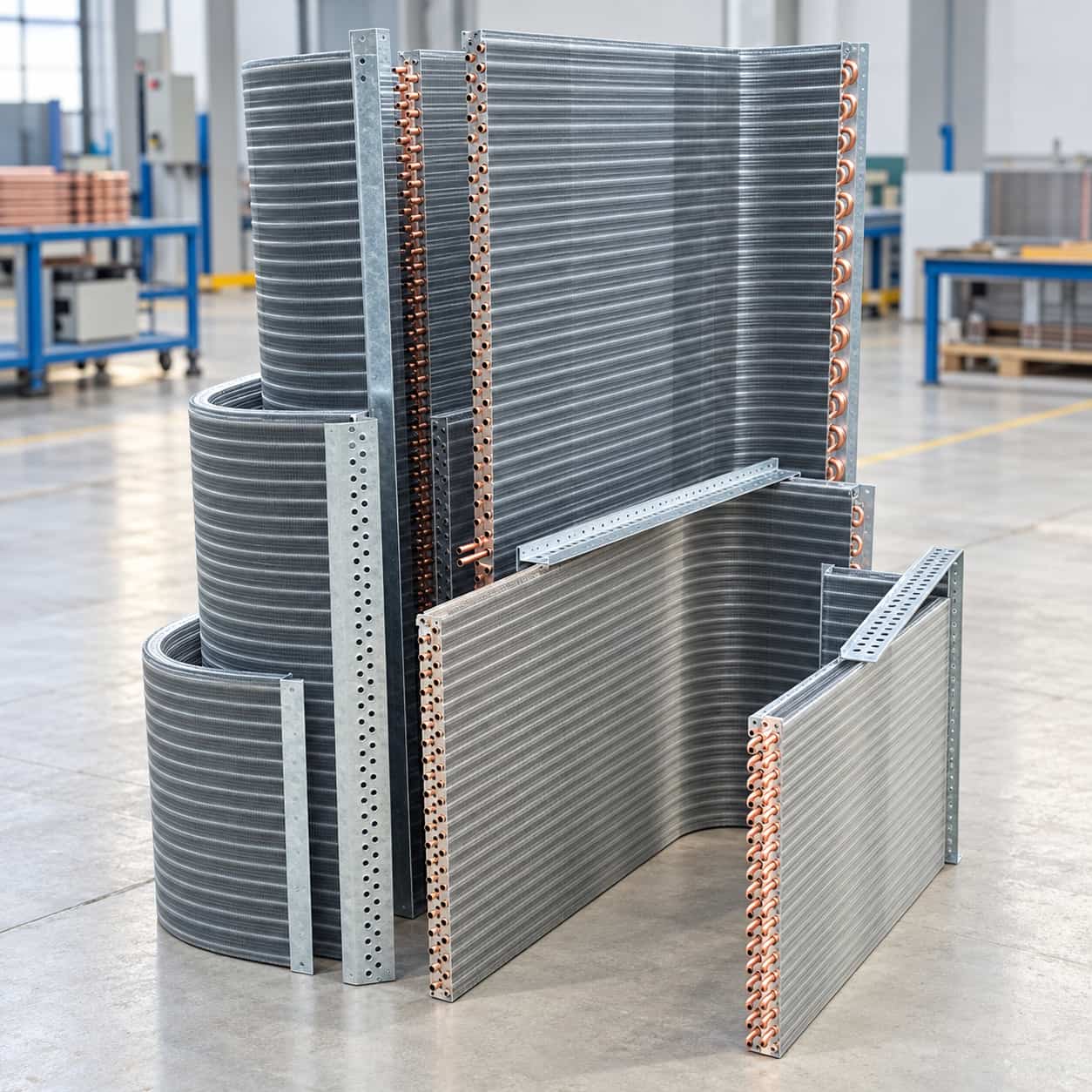 condenser coils in different sizes