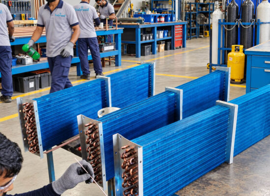 Condenser coils production